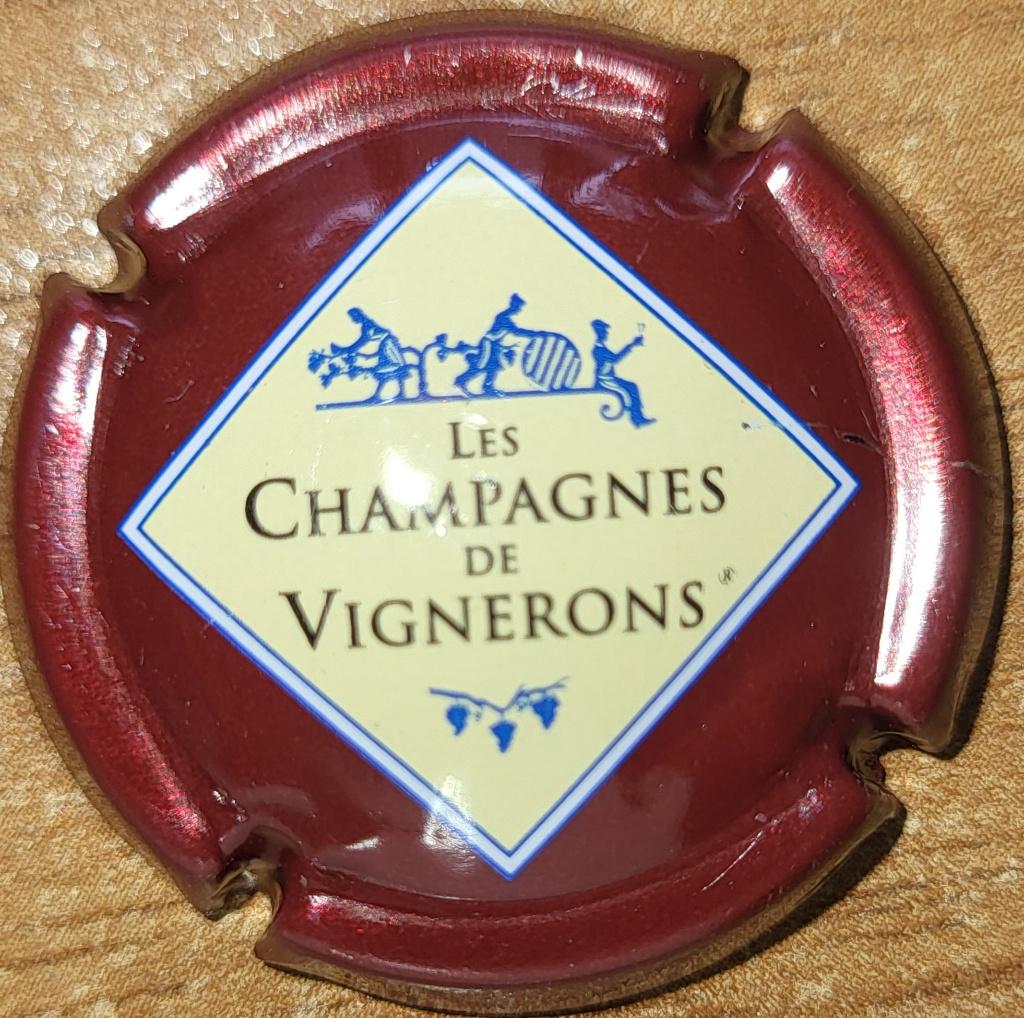 Capsule Champagne de VIGNERONS crème & bordeaux nr.665a, Enlèvement ou Envoi, Neuf, France, Champagne