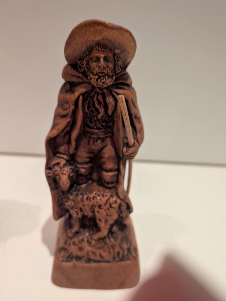 2 Santons Francis Lascour 12 cm Collection Patine ancienne, Collections, Enlèvement, Humain