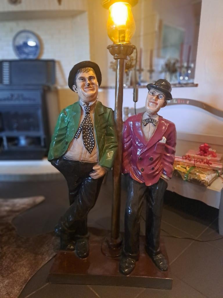Laurel et hardy lampadaire