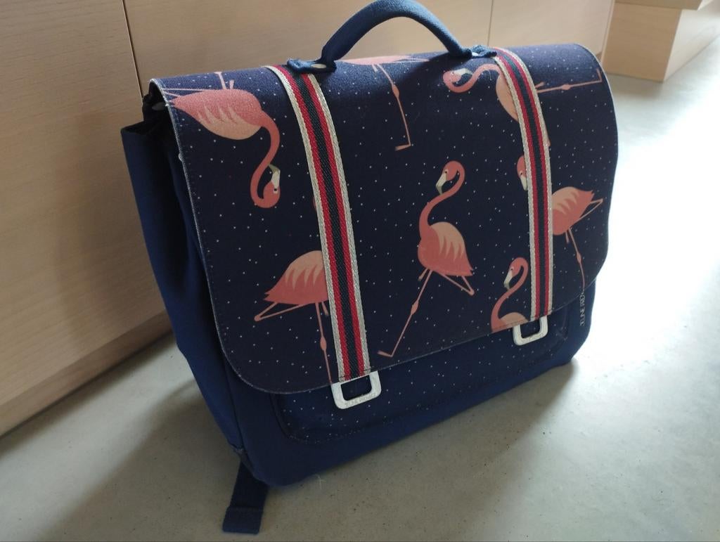 Jeune Premier Boekentas It bag midi flamingo, Handtassen en Accessoires, Tassen | Schooltassen, Gebruikt, Rugtas, 30 tot 40 cm