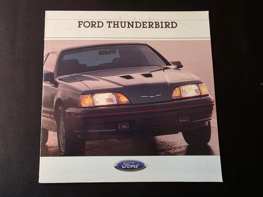 Brochure de la Ford Thunderbird 1988 États-Unis, Livres, Autos | Brochures & Magazines, Enlèvement ou Envoi, Ford