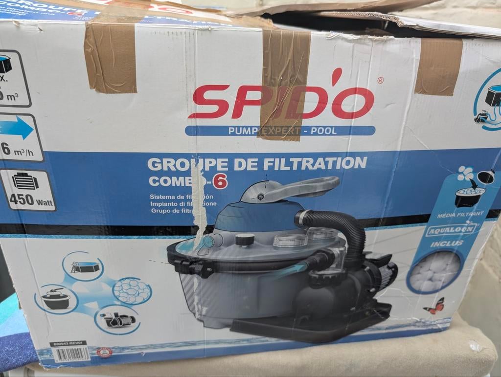 Groupe de filtration pour piscine, Jardin & Terrasse, Accessoires pour étangs, Enlèvement ou Envoi, Comme neuf