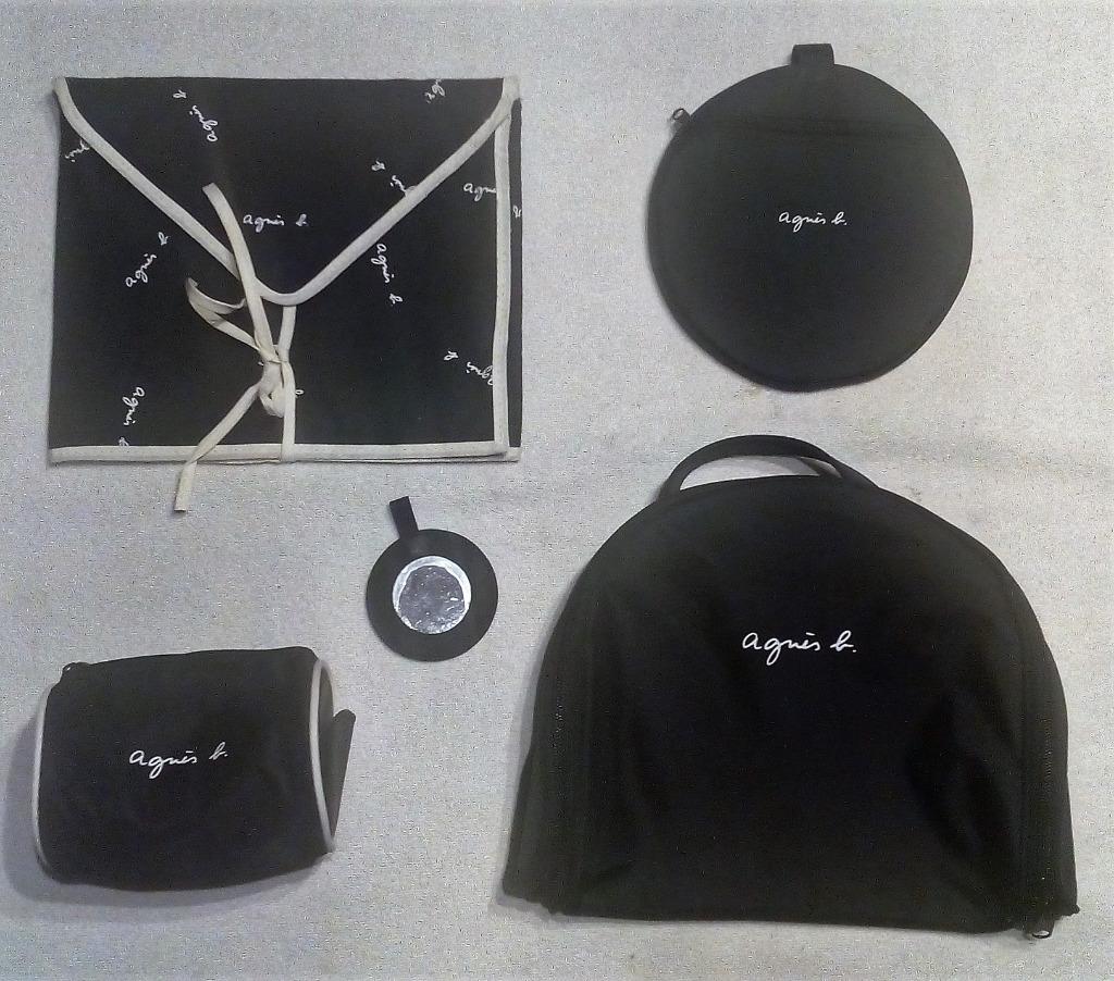 Ensemble de trousse de toilette " Agnès B ", Enlèvement, Neuf, Noir, Femme