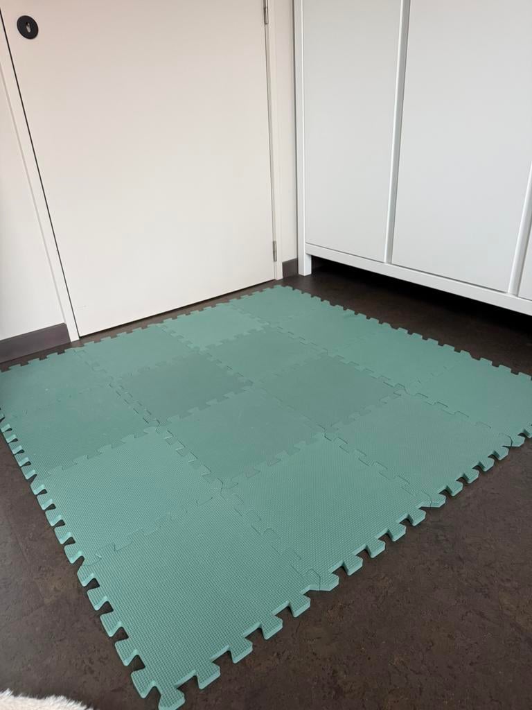 Speelmat tegels groen, Kinderen en Baby's, Kinderkamer | Inrichting en Decoratie, Gebruikt, Ophalen