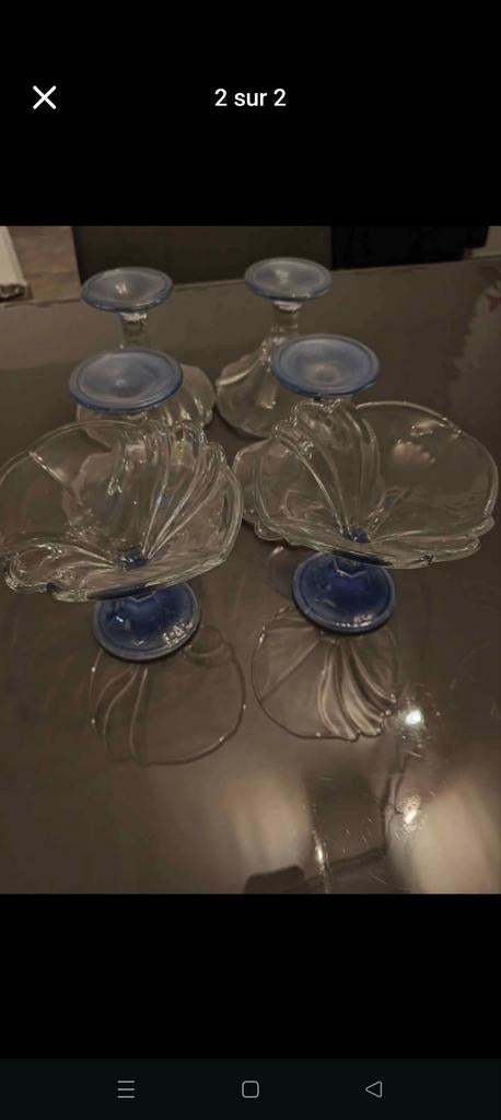 6 coupes à glace, Maison & Meubles, Cuisine | Vaisselle, Enlèvement ou Envoi, Comme neuf