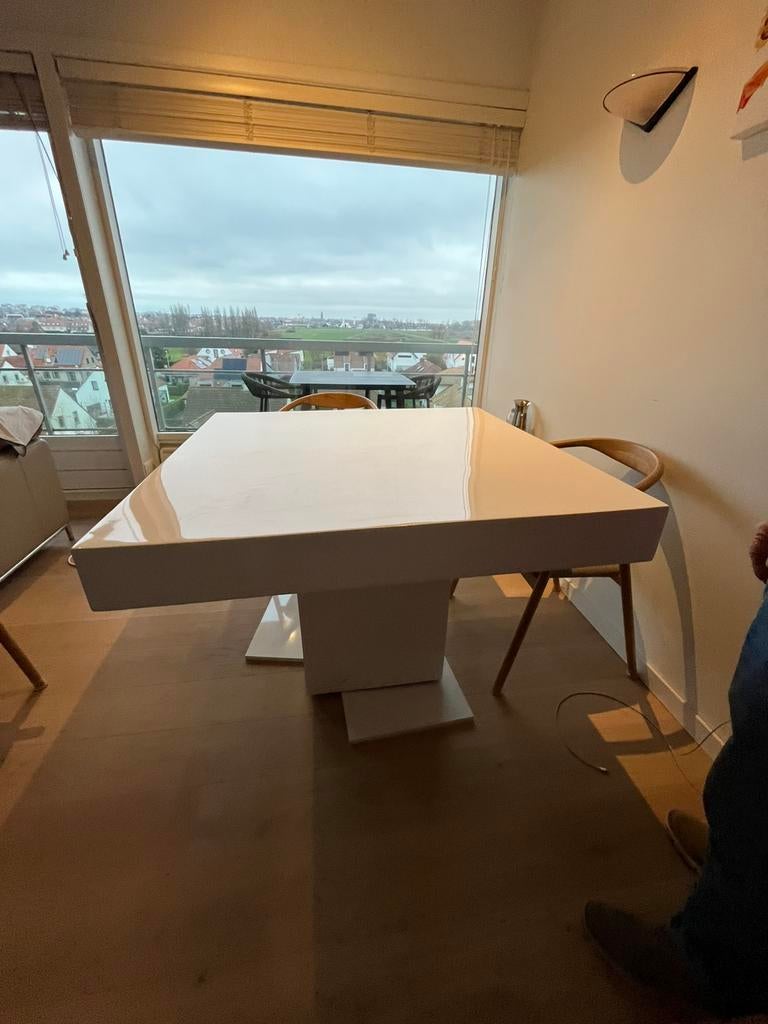 Eettafel witte lak, Immo