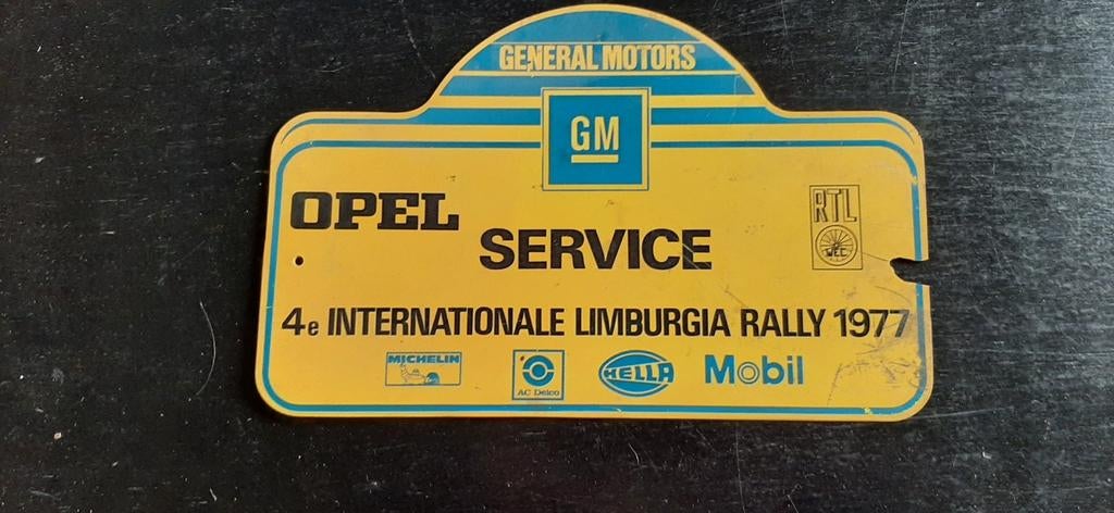 Rallyplaat Limburgia Rally 1977, Ophalen of Verzenden, Zo goed als nieuw