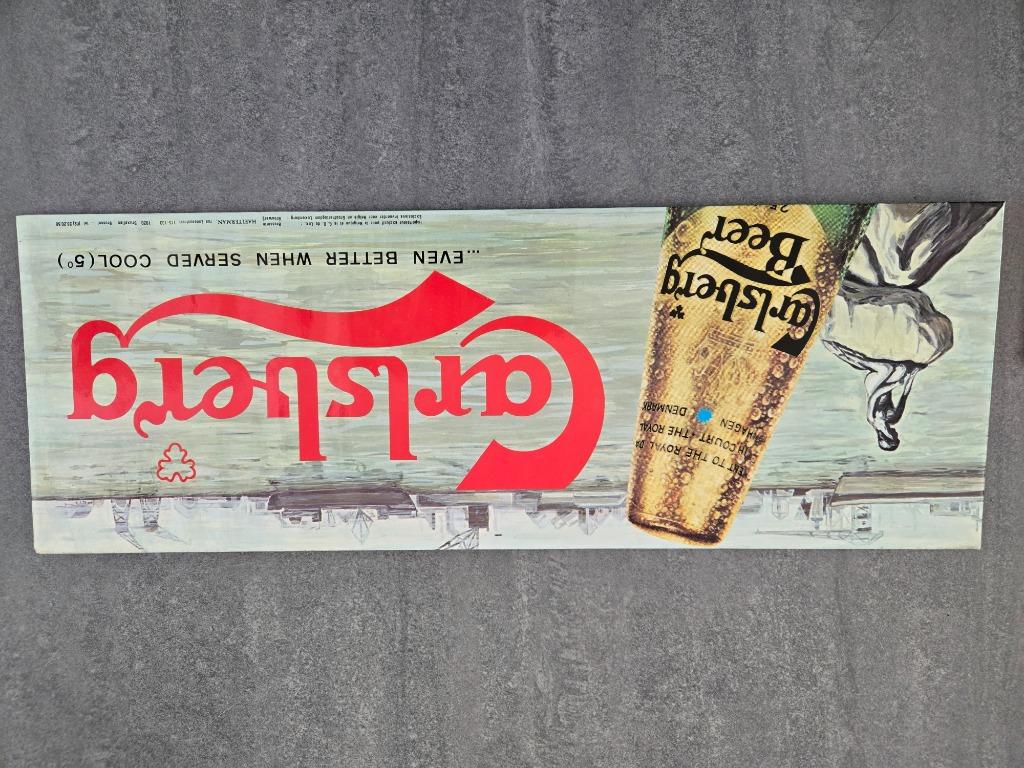 Karton reclame carlsberg, Collections, Marques & Objets publicitaires, Enlèvement ou Envoi