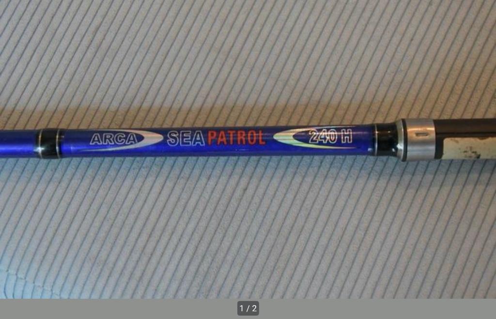 Canne en carbone Arca Sea Patrol longueur 2,40 m, Enlèvement, Utilisé, Ligne fixe