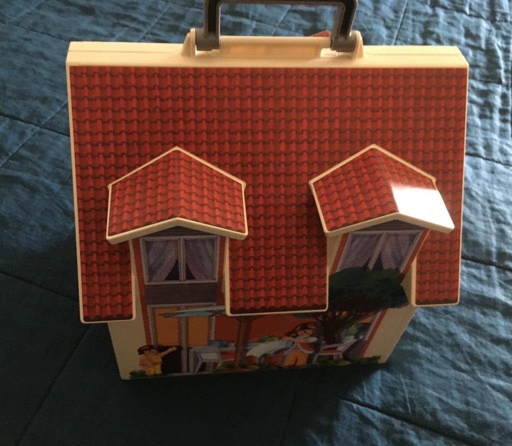 Lot: Playmobil Maison transportable + mobiliers, Enlèvement, Comme neuf, Playmobil en vrac