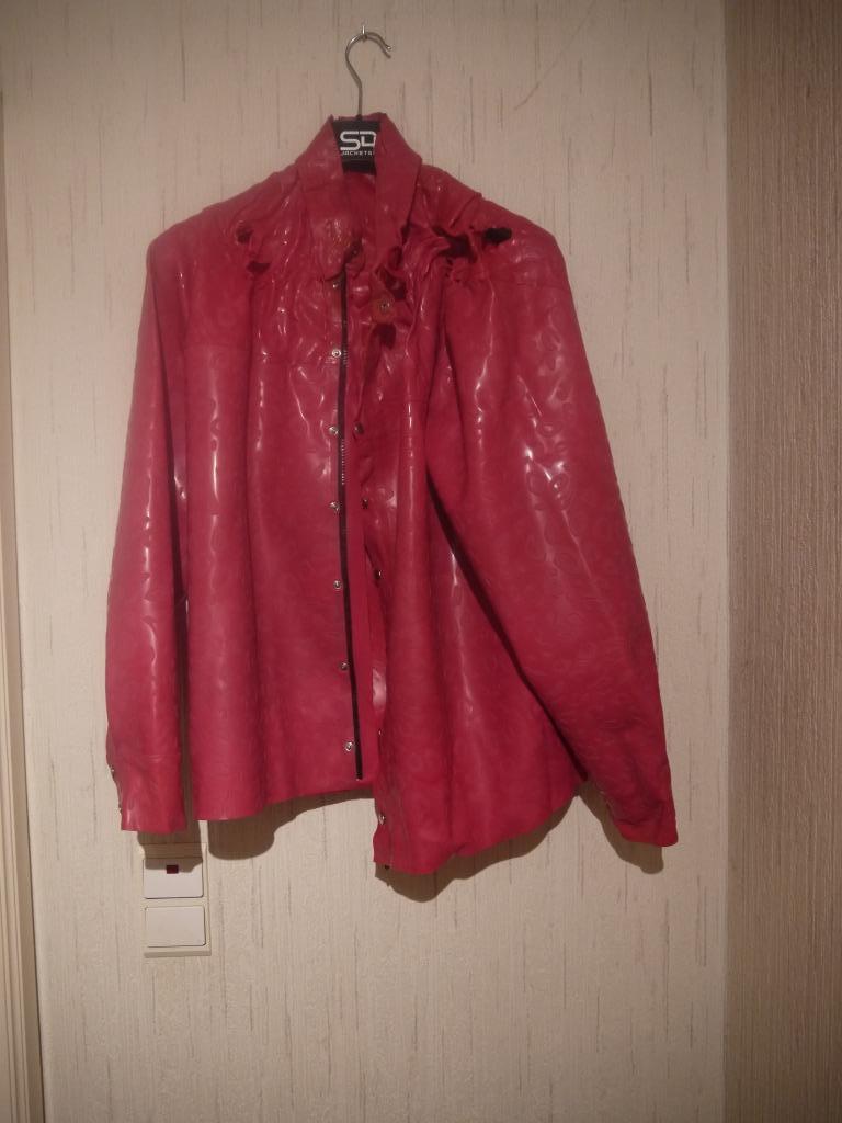 Latex hemd    maat XL  fetish rubber, Kleding | Heren, Ophalen of Verzenden, Rood