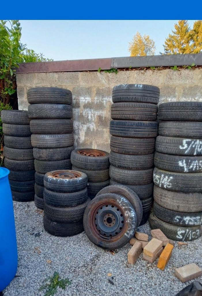 Lot  40 jantes tôles à 1€ (tout prendre), Enlèvement, Comme neuf