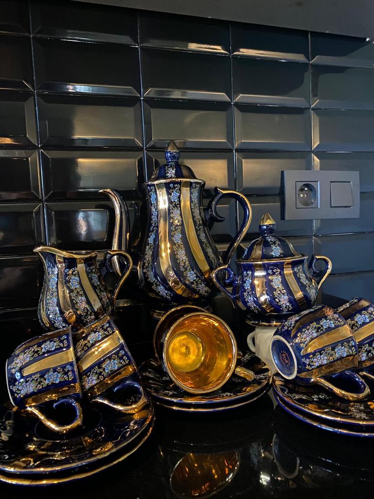 Vintage theeservies, Ophalen