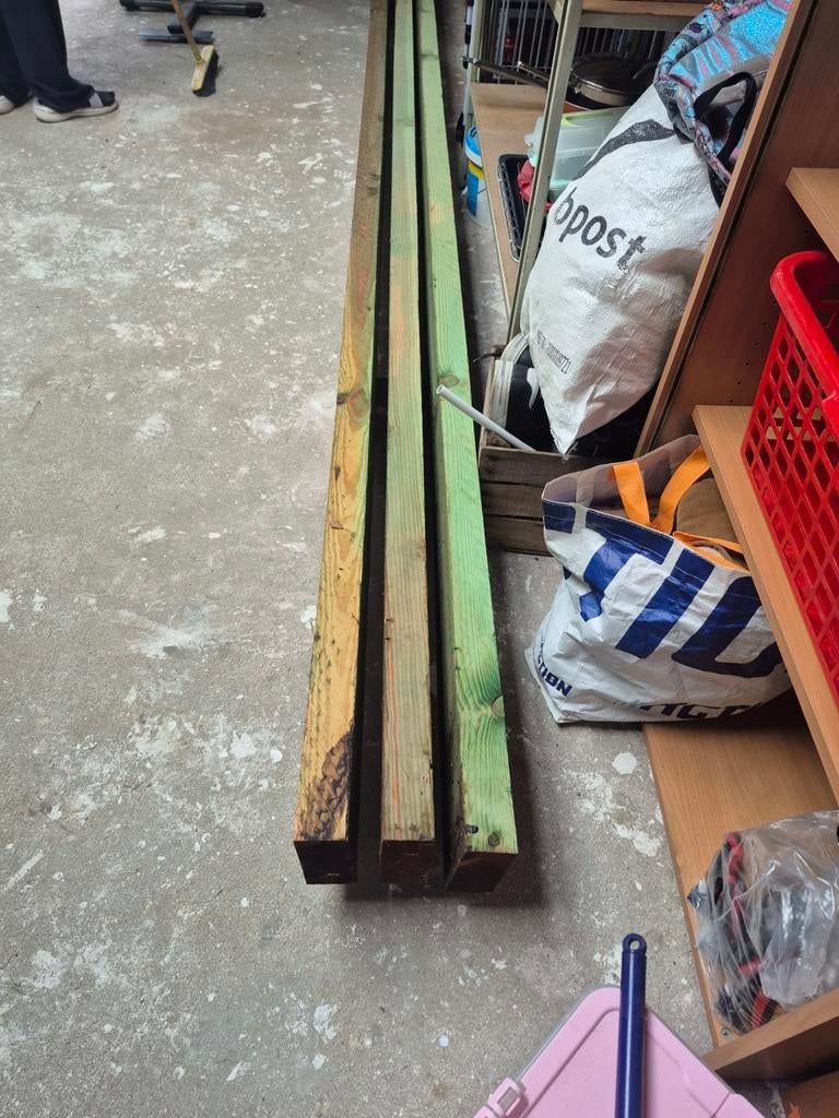 poutres en bois, Enlèvement