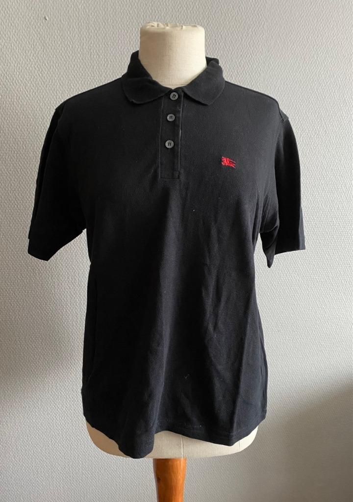 Zwarte polo Burberry maat XL, Verzenden, Zwart, Maat 46/48 (XL) of groter, Zo goed als nieuw