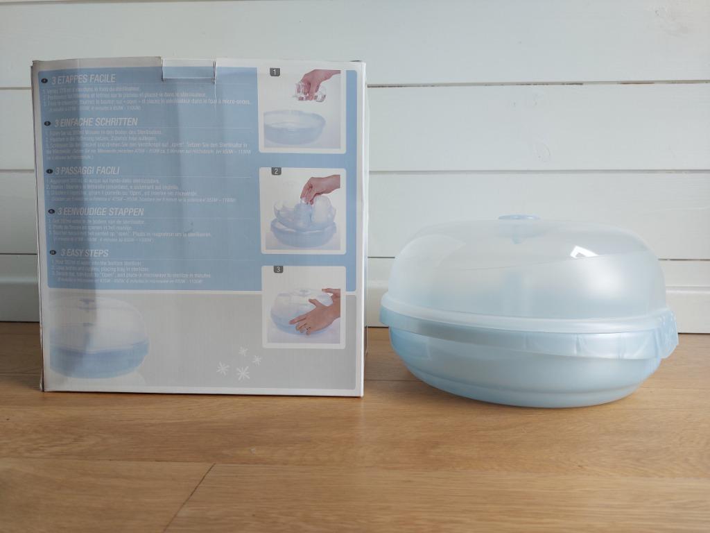 Stérilisateur à micro-ondes (biberons, tétines,...), Enfants & Bébés, Enlèvement, Comme neuf, Stérilisateur