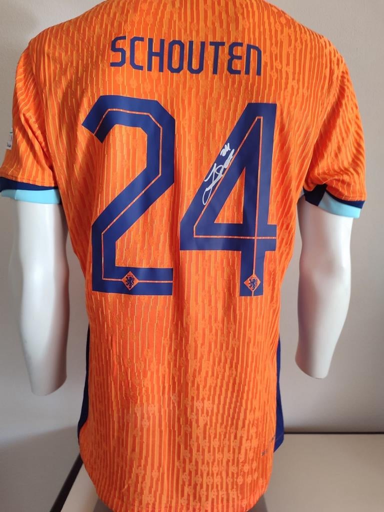 Jerdy Schouten a signé le maillot de l'équipe néerlandaise a, Enlèvement ou Envoi, Neuf, Maillot