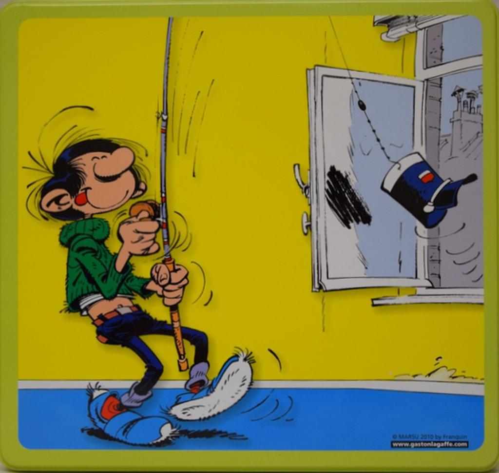 Boite métal 700 Gr Gaston Lagaffe 2010 Képi, Verzamelen, Ophalen, Zo goed als nieuw, Koek(jes), Overige merken