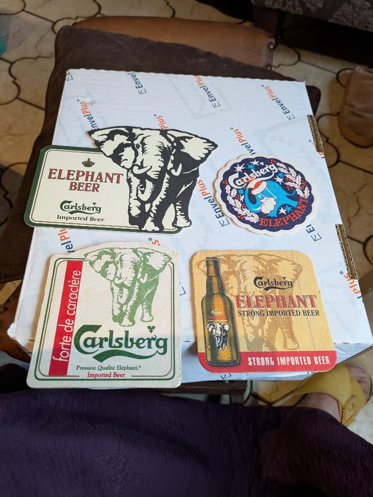 Carlsberg Elephant, Verzamelen, Ophalen of Verzenden, Zo goed als nieuw, Viltje(s)