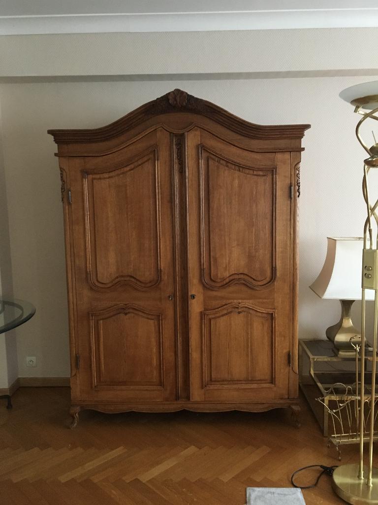 garde-robe en chêne massif – démontable pour transport, Maison & Meubles, Armoires | Penderies & Garde-robes, Utilisé, 200 cm ou plus