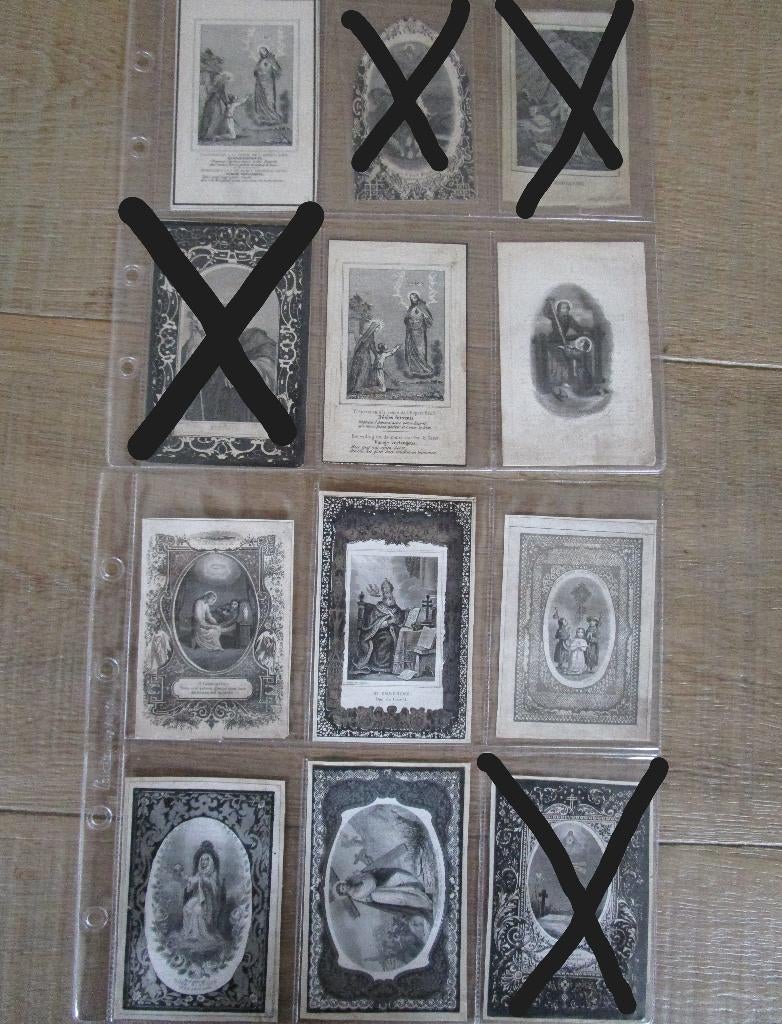 80 doodsprentjes gestorven 1850 -1859, Ophalen of Verzenden, Rouwkaart