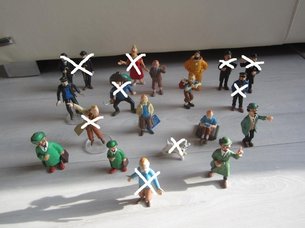 Tintin - Figurine au choix : de 4,00 à 5,00Eur / pièce, Collections, Enlèvement ou Envoi, Tintin, Comme neuf, Statue ou Figurine