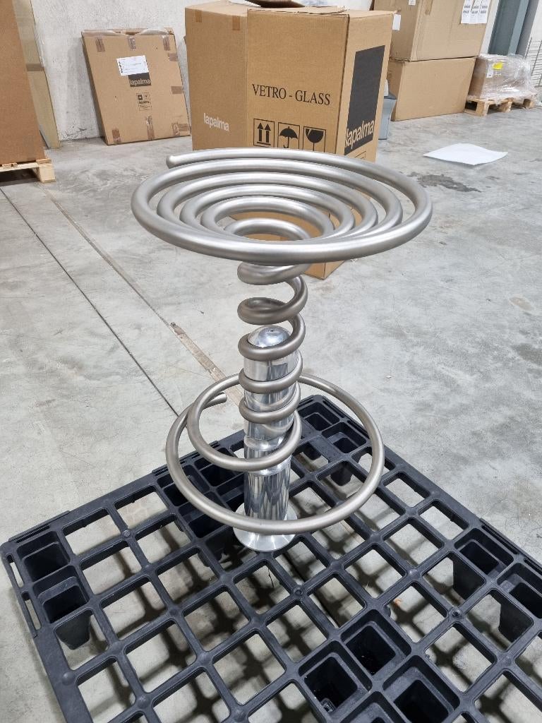 Barkruk Screw by Ron Arad for Driade, Ophalen, In hoogte verstelbaar, Nieuw, Staal