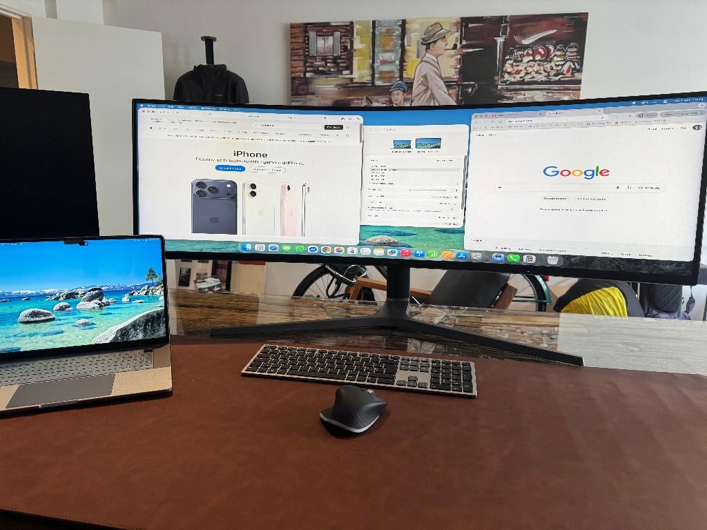 Samsung C49HG90/CHG90 49" ultrabrede gebogen monitor, 101 t/m 150 Hz, VA, Minder dan 1 ms, Zo goed als nieuw