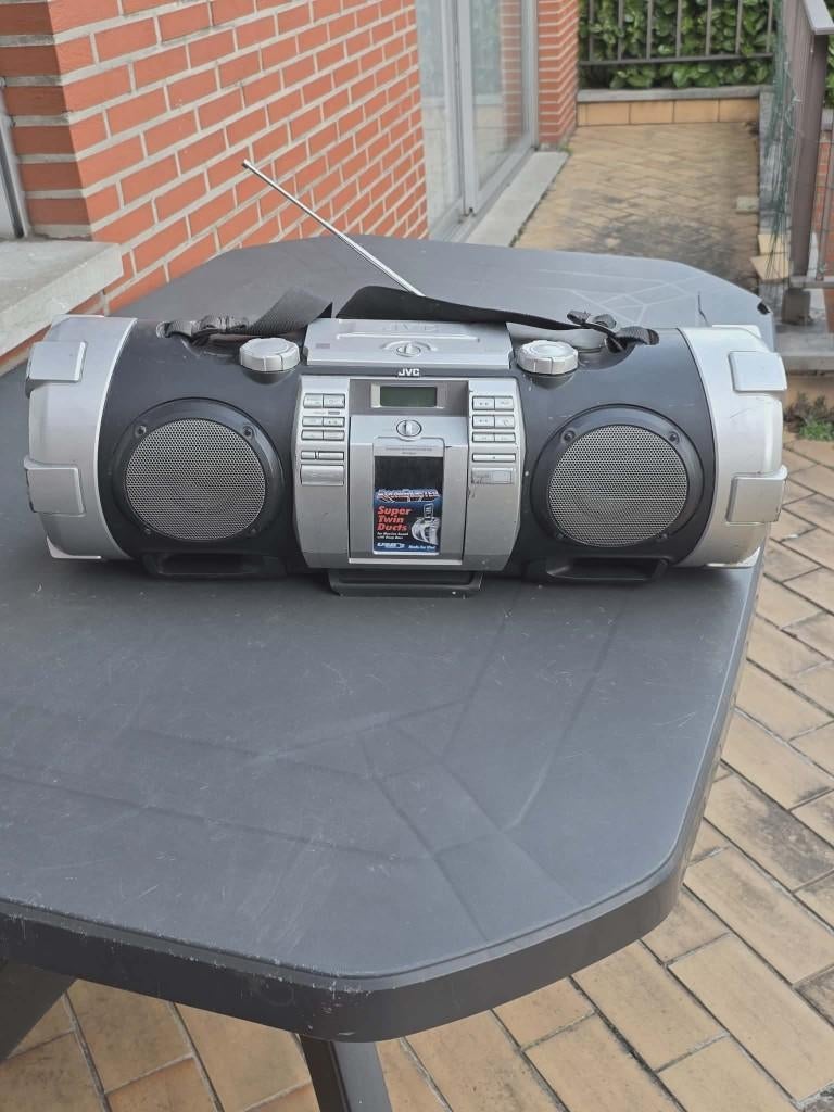 JVC RV-NB50 - BOOMBOX radio CD iPod, Audio, Tv en Foto, Radio's, Ophalen of Verzenden, Gebruikt, Radio, Met cd-speler