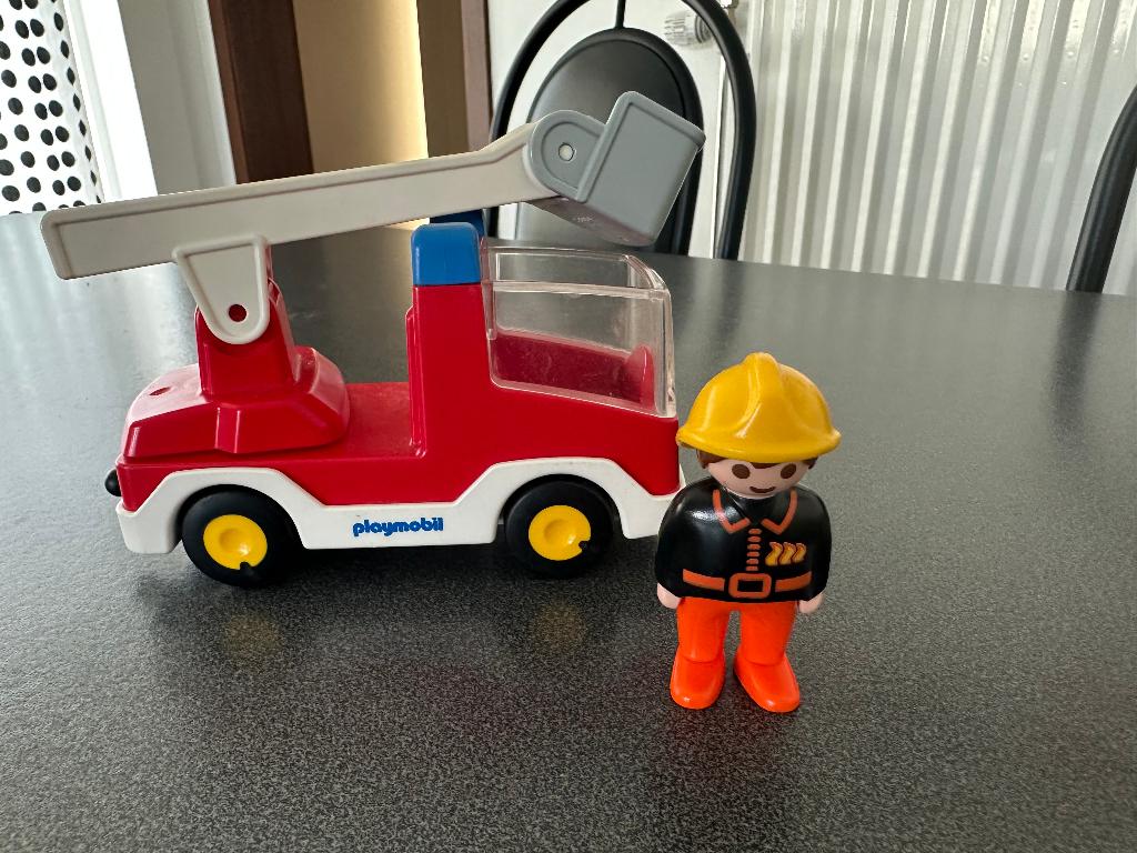 Playmobil 6967 camion de pompier + personnage, Enlèvement ou Envoi, Utilisé, Ensemble complet