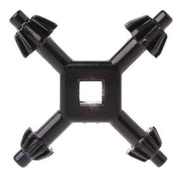 Boormachinesleutel 4-kops Boorkopsleutel 1/4" 3/8" 1/2" 5/8", Doe-het-zelf en Bouw, Gereedschap | Boormachines, Ophalen of Verzenden