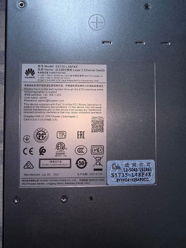 Huawei Switch, Enlèvement, Comme neuf