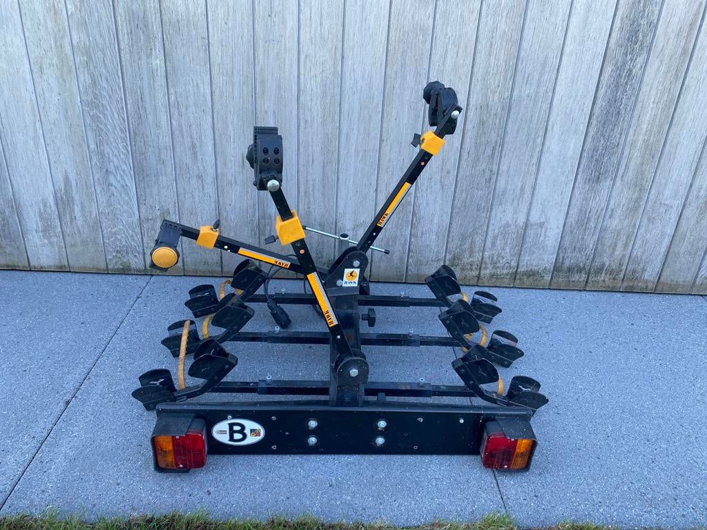 Fietsendrager Falcon Hawk voor 3 fietsen, Auto diversen, Fietsendragers, Ophalen, 3 fietsen of meer, Gebruikt, Brede banden