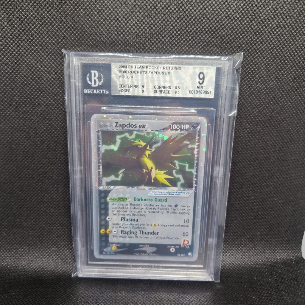 Rockets Zapdos EX Holo Ex Team Rocket revient BGS 9, Enlèvement ou Envoi