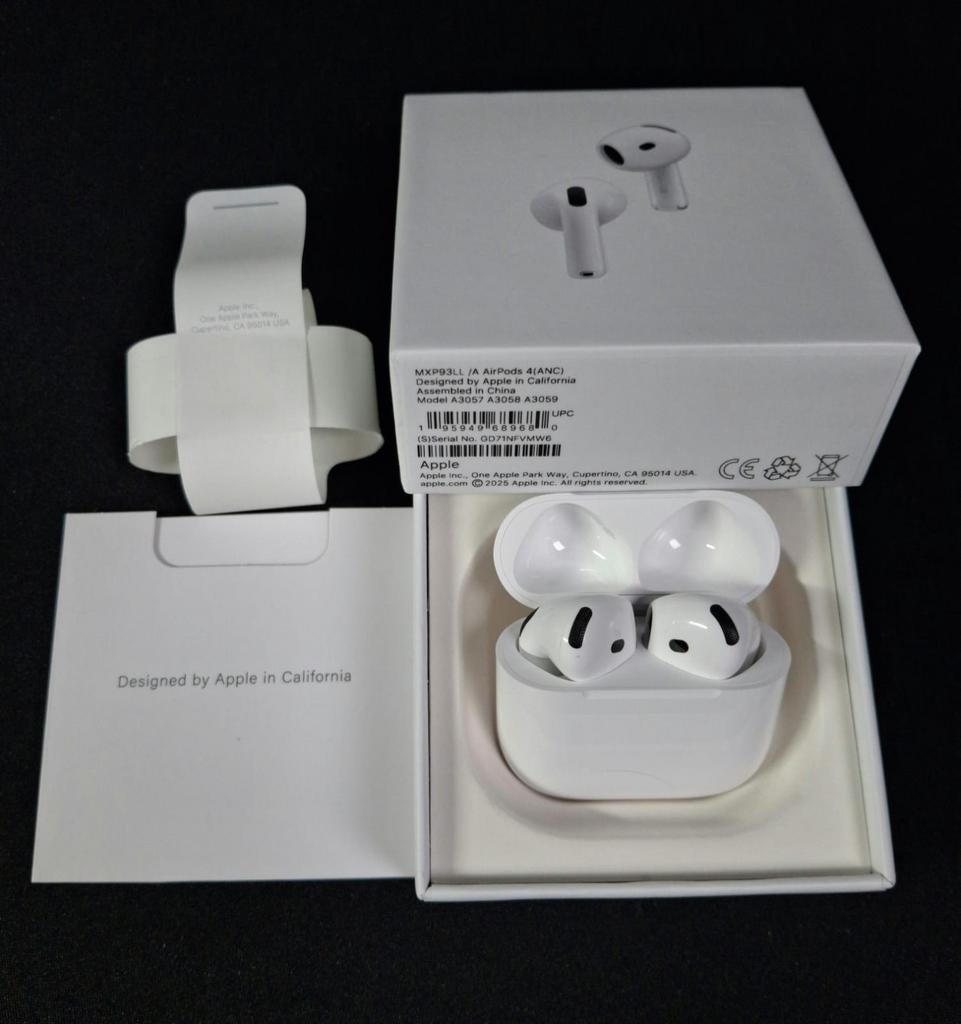 Airpods 4s Nieuw Active Noise Canceling, Telecommunicatie, Mobiele telefoons | Oordopjes, Ophalen, In gehoorgang (in-ear), Bluetooth