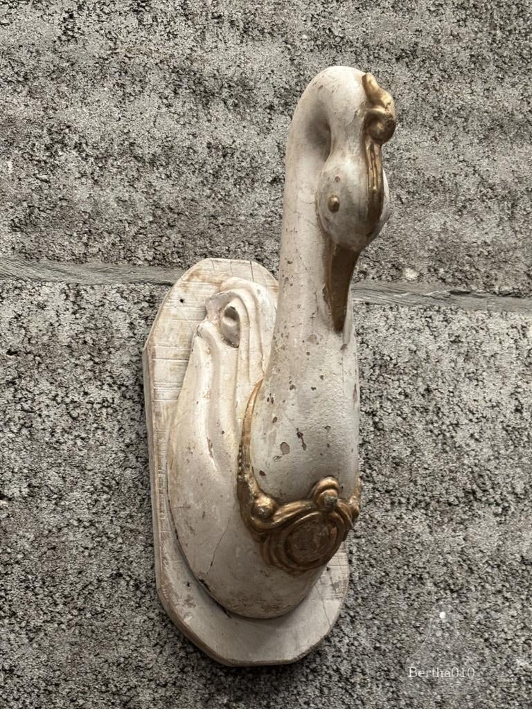 Antieke Rococo wandconsole van zwaan ca 1900 1930 55 cm, Antiek en Kunst, Ophalen