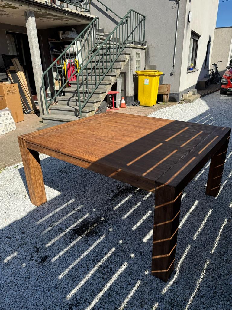 Eettafel 160x 140 hoogte 80 €360, Ophalen, Zo goed als nieuw