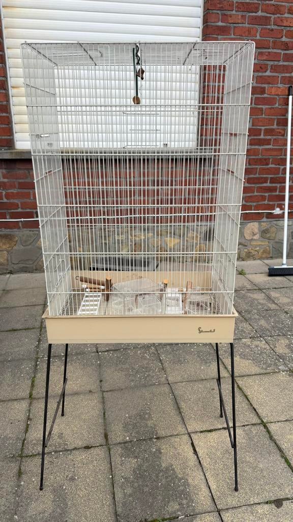 Cage à oiseaux avec support en acier - Marque : Stametal, Enlèvement, Comme neuf, Cage à oiseaux