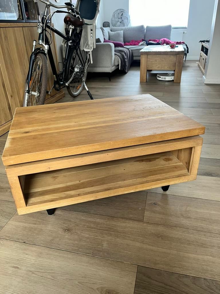 Taffel massief eik, Ophalen, Gebruikt, 50 tot 100 cm, Eikenhout