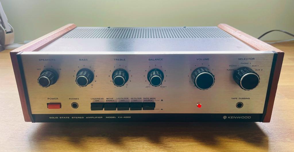 Kenwood KA-4002 1973 versterker, Audio, Tv en Foto, Versterkers en Ontvangers, Ophalen of Verzenden