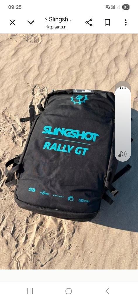 Slingshot Rally gt v2 | 8m en 10m | 2023, Ophalen of Verzenden, Zo goed als nieuw, 8 m², Kitesurf-set