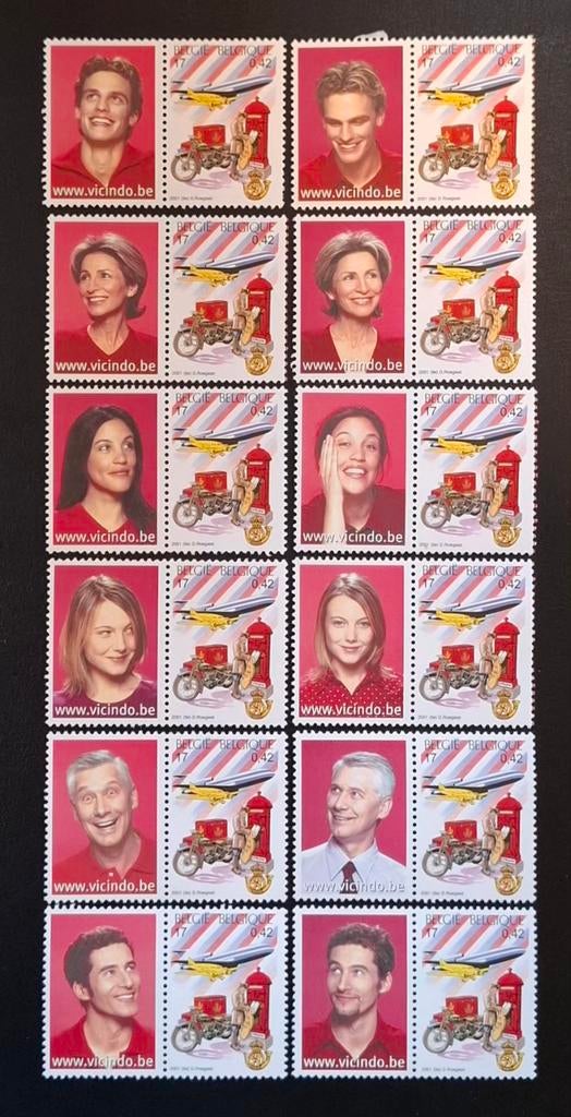 België: OBP 3000 ** Belgica 2001., Frankeerzegel, Ophalen of Verzenden, Zonder stempel, Postfris
