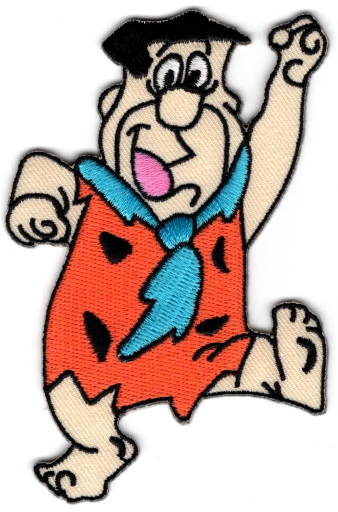 Fred Flintstone stoffen opstrijk patch embleem #2, Verzamelen, Verzenden, Nieuw