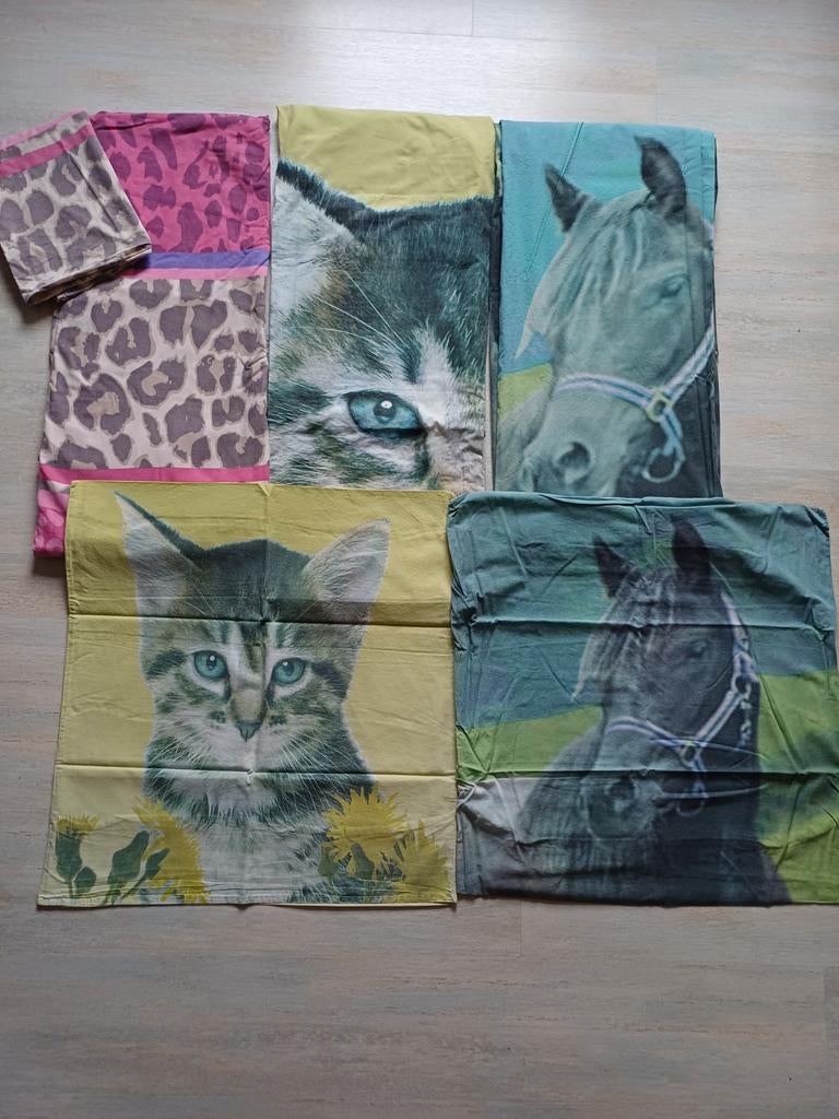 3x eenpersoons dekbedovertrek met kussenhoes, Antiek en Kunst, Ophalen of Verzenden