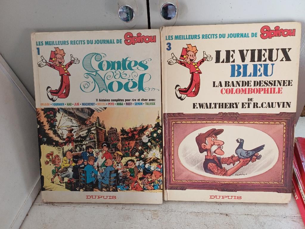 SPIROU album 1980 /2 delen stripverhaal 30x20, Meerdere stripboeken, Ophalen of Verzenden, Gelezen