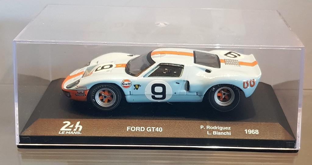 1:43 Altaya 1968 Ford GT40 Gulf #9 Vainqueur 24h Le Mans, Envoi, Neuf, Voiture, Autres marques