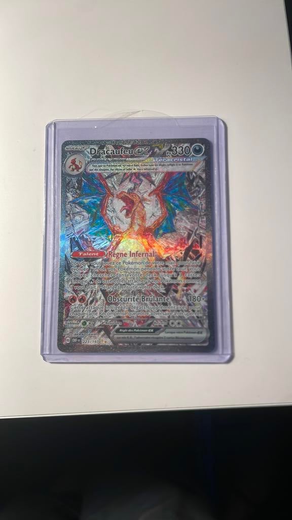 Carte Pokémon dracaufeu ex 223/197 alternative, Envoi, Comme neuf, Cartes en vrac