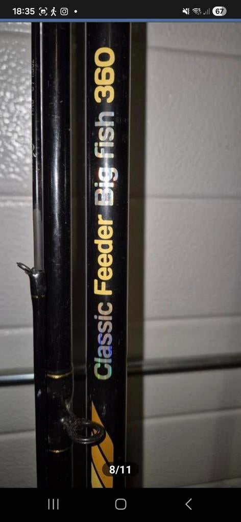 Feeder hengels en Winkel picker en feeder steunen, Enlèvement, Moulinet