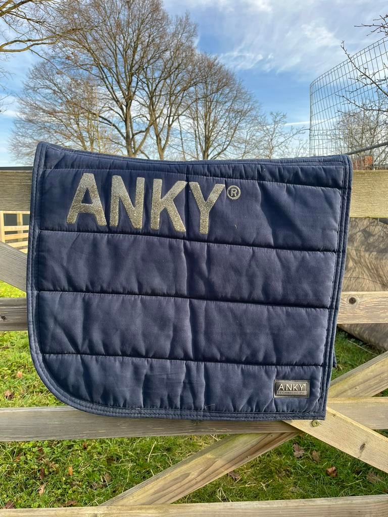 Donkerblauw zadeldekje Anky, Dieren en Toebehoren, Ophalen, Zo goed als nieuw