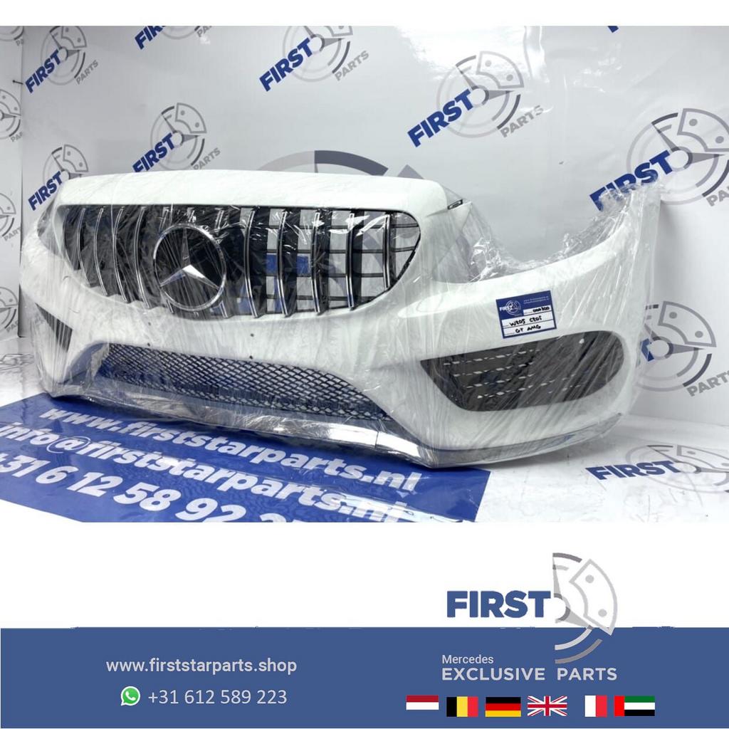 W205 C43 AMG VOORBUMPER + GT GRIL Mercedes C Klasse WIT COMP, Auto-onderdelen, Gebruikt, -, Voor, Ophalen of Verzenden